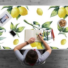 Tappetino Tappetino Scrivania Giallo Limoni Protezione Pad per Tastiera Casa Ufficio 120x60