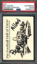 Autografo Bill Walsh PSA DNA