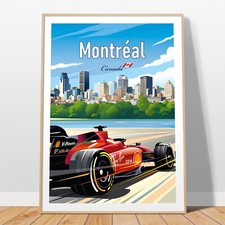 Poster montreal ferrari - poster, f1