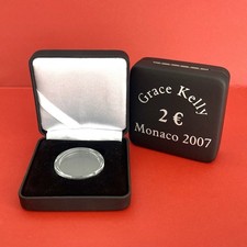 Astuccio/scatola adatto per 2 euro commemorativi Monaco 2007 "Grace Kelly"