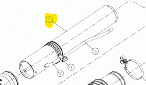 Tubo lancio per - di,