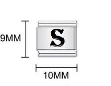 charm margherita lettera S