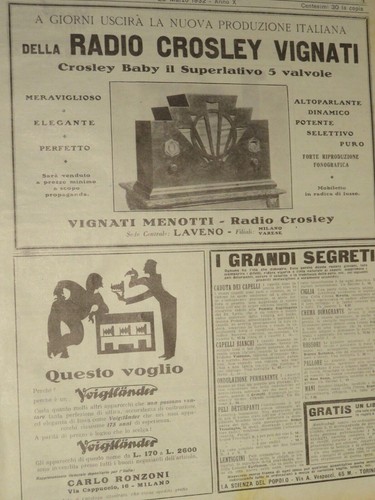 Vecchia pubblicità epoca - vecchia,