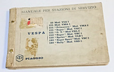 MANUALE STAZIONI DI SERVIZIO VESPA 50 125 150 180 200 - CARTACEO