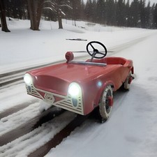 Auto A Pedali Moplen Lola 1000 Vintage Anni 60 Plastica No Giordani Peg Perego