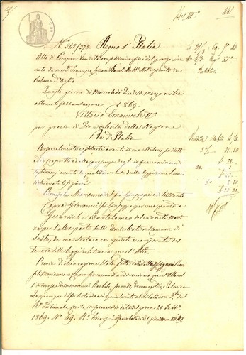 1869 sesto uniti bartolomeo - 1869,