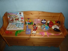 GRANDE LOTTO giocattoli anni 70 80 SEVI PLASTIC CITY  vintage