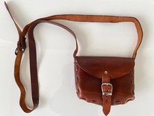 Borsa a tracolla in cuoio prodotto artigianale italiano borsetta pelle 14x18cm