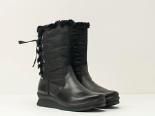 Scarponcini Stivali Igi&co 4161500 pelle nera Gore-Tex interno in pelliccia