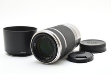 Sony SEL55210 55-210mm F/4.5-6.3 Oss Argento Lente E Supporto [ Quasi Mint] From