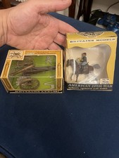 britains swoppets American Civil War Gun Boxed And A Mounted Union Soldier Boxed