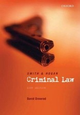 Smith & Hogan Criminal Law By