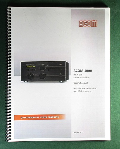 Manuale utente acom 1000 - utente,