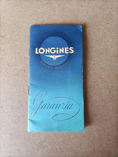 Longines libretto garanzia - garanzia, /