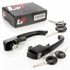 2x Maniglia Nero Opaco Chiusura Anteriore Sinistro Destro per VW T2 Lt 28-35 I
