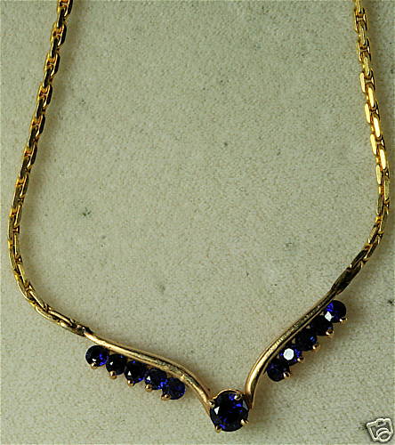 Splendida collana zaffiro - collana,