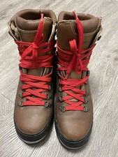 Stivali Gronell Uomo Taglia 8 Marrone Camp 7 Pelle Alpinista Escursionismo Made In Italy