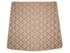 Beige Scuro EcoPelle Trapuntata Tappeto bagagliaio per Skoda Fabia III NJ SW DB