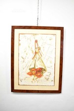 Quadro Dipinto Su Carta Mazzo