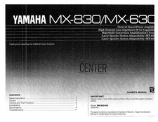 Yamaha MX-830 Amplificatore