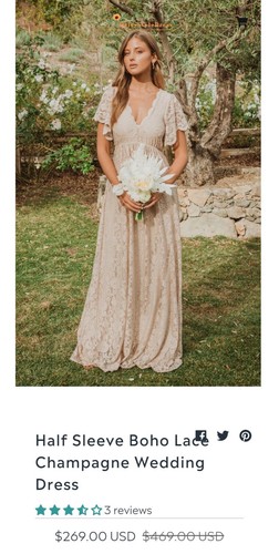 Abito sposa taglia - 10, boho