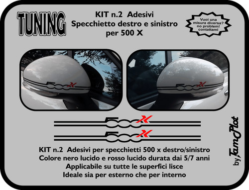 Adesivi fiat 500x per - fiat,