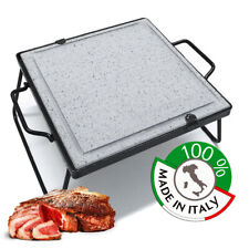 PIASTRA OLLARE LAVICA BISTECCHIERA IN PIETRA STEATITE PER BARBECUE FORNELLO 