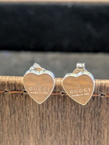 Orecchini gucci cuore argento - orecchini,