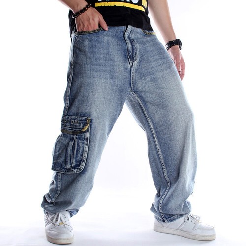 Jeans uomo multitasche - , larghi