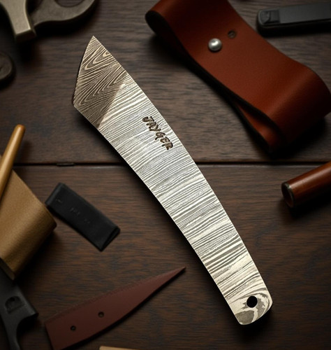 Coltello kiridashi damascato - coltello,