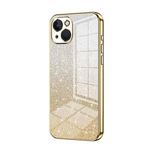 Custodia glitter sfumata oro
