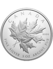 TRIPLO ACERO 5 oz moneta argento prova 50$ Canada 2025