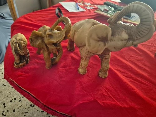 Trittico elefanti vintage - , in