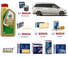 Kit Tagliando per Mercedes Vito W639 CDi 111 Kw 85 Kw + 9 Litri Olio Castrol