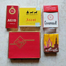 LOTTO 5 PACCHETTI DI SIGARETTE VUOTI ANNI 70 AGIO JOLI ASCOT MOCKBA RUSSIA