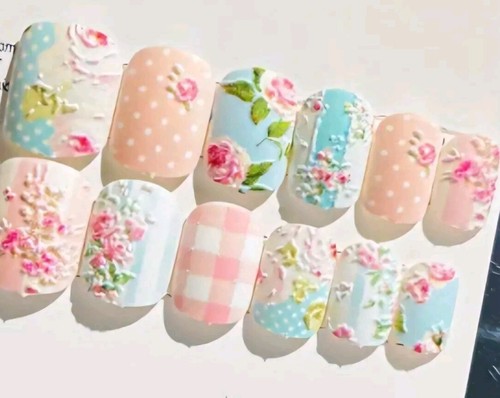 Set fiori rosa blu - , a