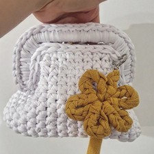 Borsa Clutch all'uncinetto Fatta A Mano Possibile In qualsiasi colore e misura 