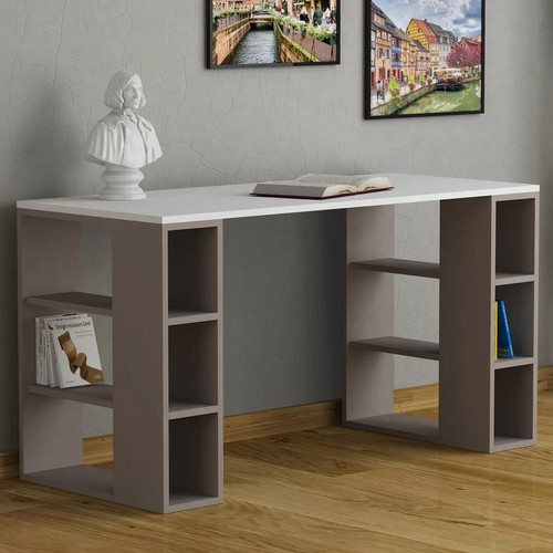Scrivania con libreria - scrivania,
