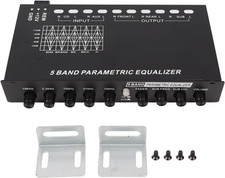 Equalizzatore per Auto,  Amplificatore EQ Auto Con 5 Bande Regolabili per Una Si