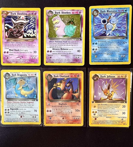 Lotto carte pokémon dark - lotto,