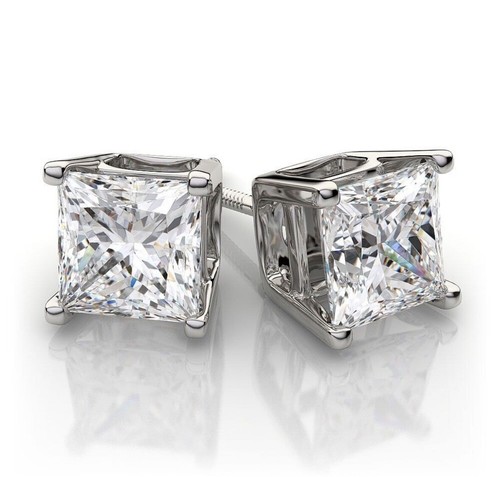 Orecchini perno moissanite - orecchini,