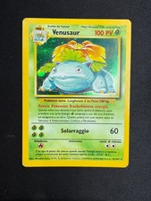 Pokemon Venusaur 15/102 Set Base Rara Holo Unlimited Wizards ITA Carte Vintage