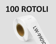 100 99010 ROTOLI ETICHETTE COMPATIBILI DYMO LABELWRITER 400 450 28x89mm S0722360