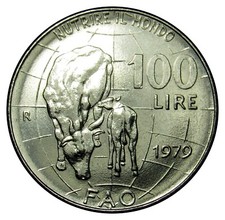 Italy 100 Lire coin 1979