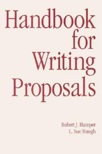 Handbook for writing - handbook, proposals