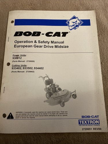 Bob cat european gear drive - european,
