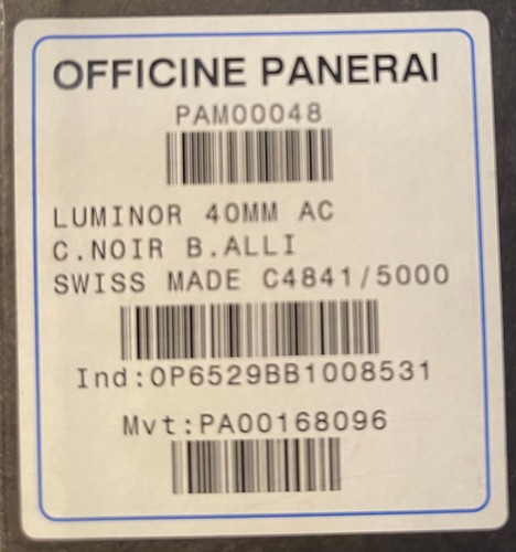 Ologio panerai lunimor marina