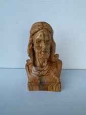 Volto testa di Gesù in legno