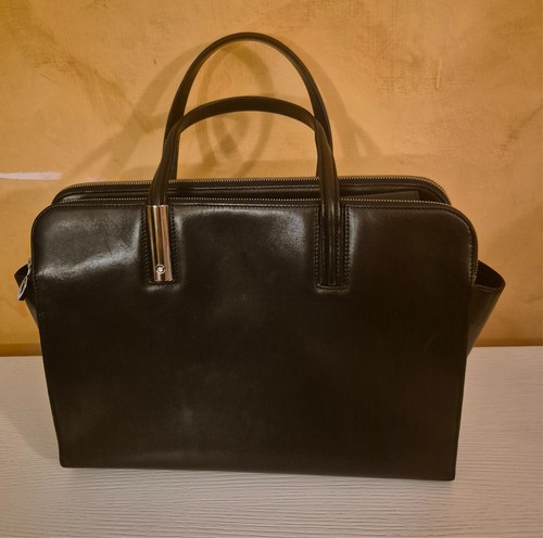 Montblanc borsa pelle - pelle, nera