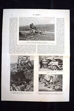 Au volant Camion démoli, près de Verdun WW1 Guerra 1914 - 1918